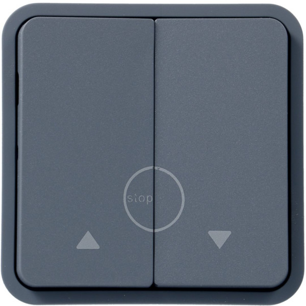 Cubyko poussoir volet-roulant associable gris ip55