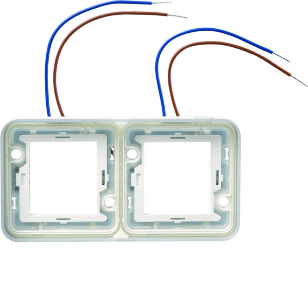 Cubyko collerette double lumineuse à led blanches 230v horizontale