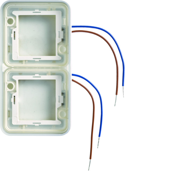 Cubyko collerette double lumineuse à led bleues 230v verticale 