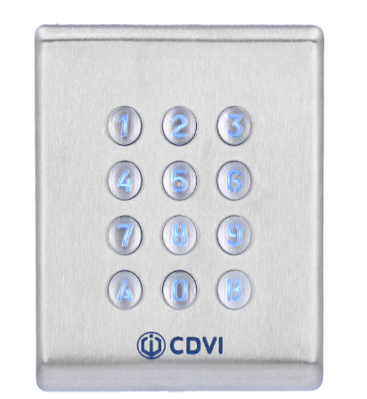 Clavier digicode bluetooth CDVI 3 relais à électronique déportée - F0201000066