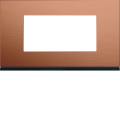 Plaque de finition gallery 4 modules copper alu entraxe 57 mm