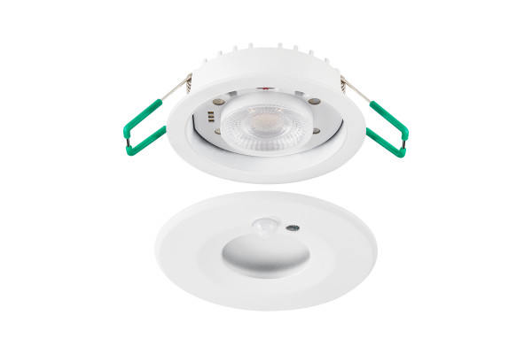 Spots encastrés led - start spot 10w 600-1050lm 3cct ip65 pir blanc