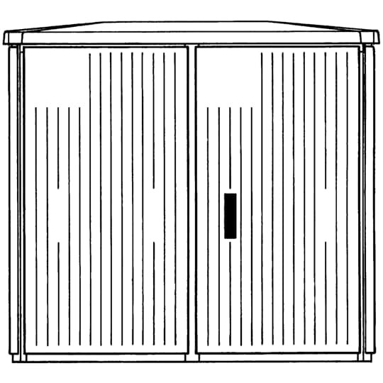 Eh3g98c2 armoire de tottoir - type eh3/gd - ip44 - h1125 x l1200 x p541 mm