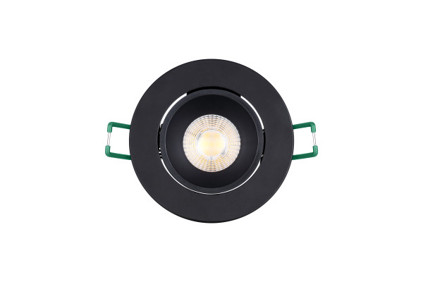 Spot encastré LED aluminium Sylvania Start 8,7W 870lm 827/830/840 IP44 dimmable noir