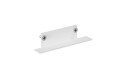 Rail lytespan encastré trim. platine terminale inférieure+vis blanc 9004/trl-w