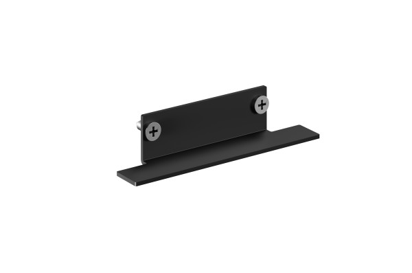 Rail lytespan encastré trimless platine terminale inférieure+vis noir 9004/trl-b