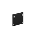 Rail lytespan encastré trimless platine terminale supérieure +vis noir 9004/tr-b