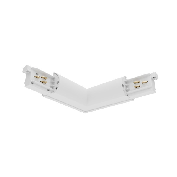 Lytespan rail en section ronde alimentation en l intérieur blanc 9011-st15/w