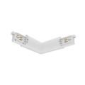 Lytespan rail en section ronde alimentation en l intérieur blanc 9011-st15/w