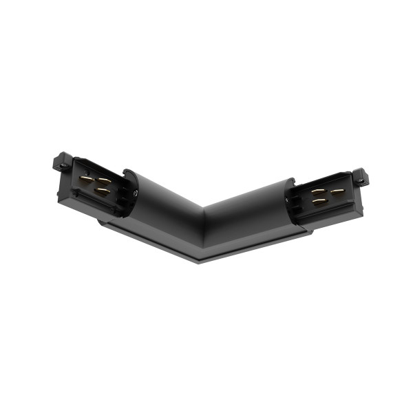 Lytespan rail en section ronde alimentation en l extérieure noir 9012-st15/b