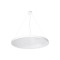 Luminaires tertiaire surface et suspendu - colossal luminaire architectural circulaire de grande largeur 1200 124w 15500lm 940 prismatique eclairage direct/indirect dali