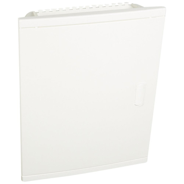 Coffret encastré - porte isolante galbée - 2 rangée - 24+4 mod - blanche