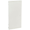 Coffret encastré - porte isolante galbée - 4 rangée - 48+8 mod - blanche