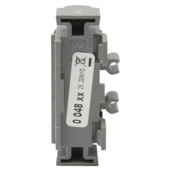 Bornier de répartition isolé IP2X phase - 4 connexions 1,5mm² à 16mm²- noir - longueur 47mm