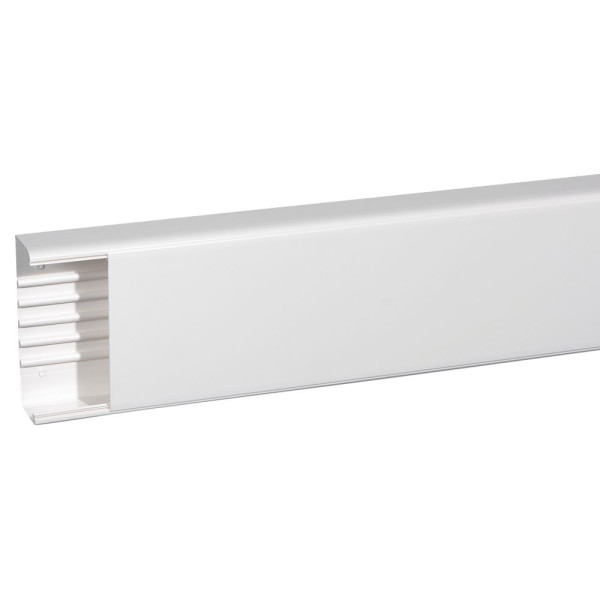 Goulotte 65x195 DLP monobloc - 1 couv 180 mm - L. 2 m - blanc (Prix au mètre)