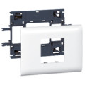 Support Legrand Mosaic - pour DLP couv 85 mm - 2 modules