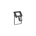 Projecteur extérieur start flood ip65 10,5w 1000lm 840 pir noir