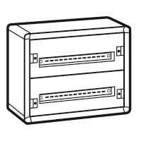 Coffret distribution métal XL3 160 - tout modulaire - 2 rangées - 450x575x147