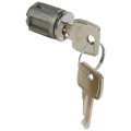 Barillet à clé type 1242 E - pour porte métal ou vitrée XL3 - avec 1 jeu 2 clés