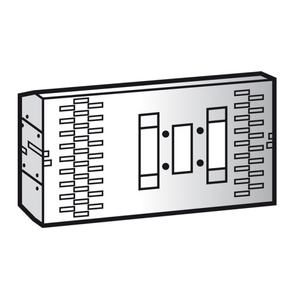 Platine réglable XL3 4000 - DPX 250 débrochable - horizontal