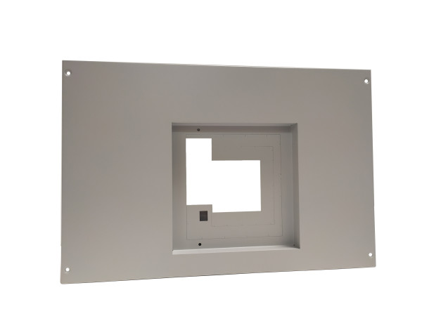 Plastron métal XL3 800/4000 - à vis - 1 DPX 1600 - horizontal - H 400 - 24 mod