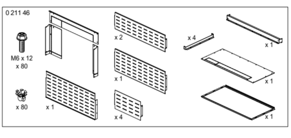 Kit caisson DMX³ 6300 pour armoire XL³ 6300