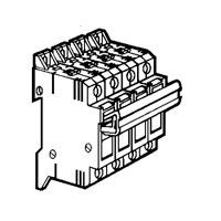 Coupe-circuit sectionnable - SP 38 - 3P+N équipé - cartouche ind 10x38