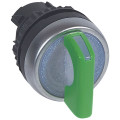 Osmoz compo - bouton tournant lumineux - manette - 2 posit. fixes - 90° - vert