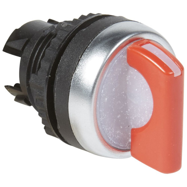 Osmoz compo - bouton tournant lumineux - manette - 3 posit. droites - 45° - rouge