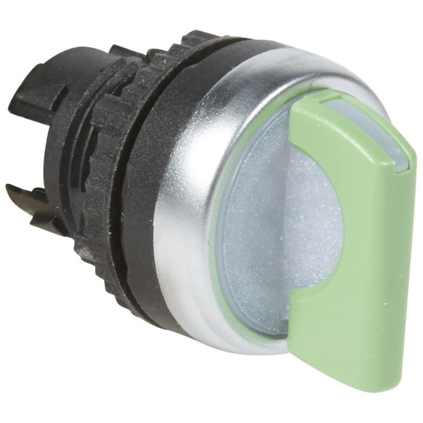 Osmoz compo - bouton tournant lumineux - manette - 3 posit. d et g - 45° - vert