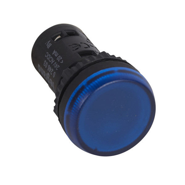 Voyant lumineux mono 24v bleu