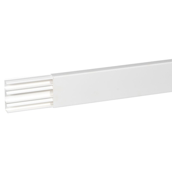 Moulure 75x20mm Legrand DLPlus 3 compartiments blanc