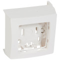 Cadre appareillage saillie 1 poste - pour pose sur moulure DLPlus ép. 16 - blanc