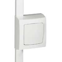 Cadre appareillage saillie 1 poste - pour pose sur moulure DLPlus ép. 20 - blanc