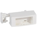 Cadre appareillage saillie 1 poste étroit - pose sur moulure DLPlus 20/32x12,5 - blanc