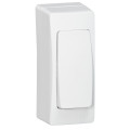 Cadre appareillage saillie 1 poste étroit - pose sur moulure DLPlus 40x12,5 + h.16 -blanc