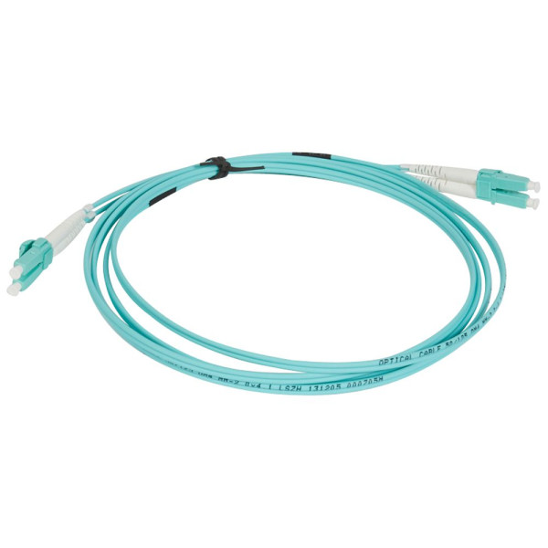 Cordon Optique LCS³ Legrand - OM4 Multimode - LC-Duplex - Longueur 2m - Turquoise