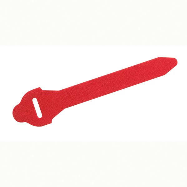 Collier auto-agrippant - pour fixation des câbles - L 300 mm - rouge