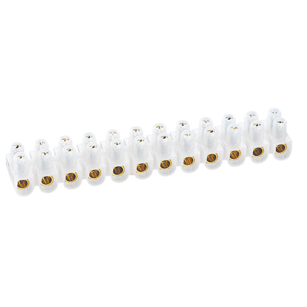 Barrette de connexion Nylbloc - cap 10 mm² - blanc