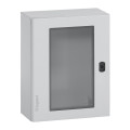 Coffret métal Atlantic - IP55 IK10 - RAL 7035 - 400x300x200 - porte vitrée