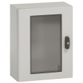 Coffret métal Atlantic - IP55 IK10 - RAL 7035 - 1000x800x300 - porte vitrée