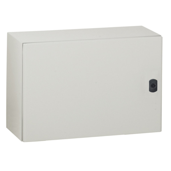 Coffret métal Atlantic - IP55 IK10 - RAL 7035 - 400x600x250 - horizontal