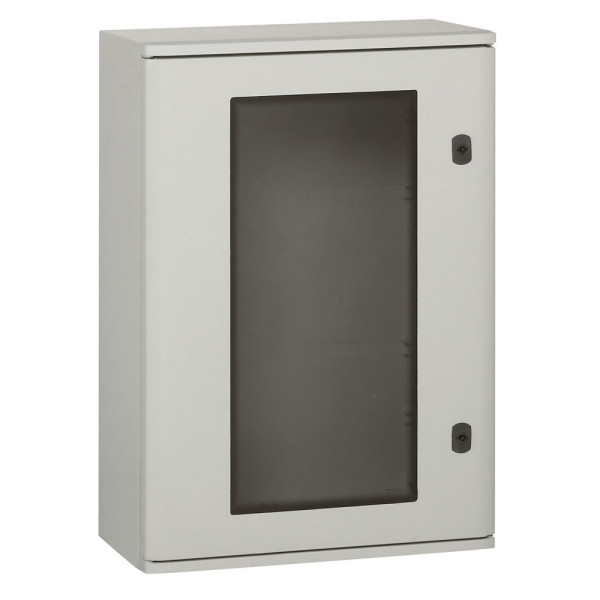 Coffret polyester Marina - IP66 IK10 - RAL 7035 - 1220x810x300 mm - porte vitrée