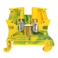 Bloc de Jonction Viking 3 Legrand Vert/Jaune pour Conducteur de Protection - Connexion à Vis - avec 1 Jonction - 1 Entrée 1 Sortie - Section 10 mm2 - Pas 10 mm