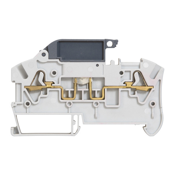 Bloc de jonction Viking 3 à ressort - circuit standard avec préhenseur - gris - pas 6