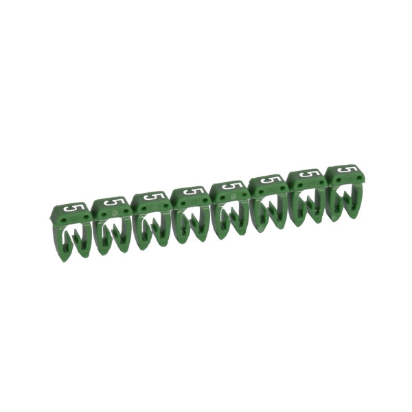 Repère CAB 3 pour filerie 0,15 à 0,5 mm² - chiffre 5 - vert