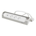 Legrand - Rallonge multiprise d'angle 16A 230V 3x 2 Pôles + Terre Surface et USB Type-A + Type-C et cordon 1m - blanc et alu