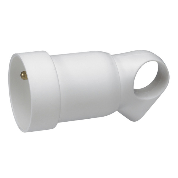 Prolongateur Plastique Blanc 2P+T 16 A à Anneau Legrand