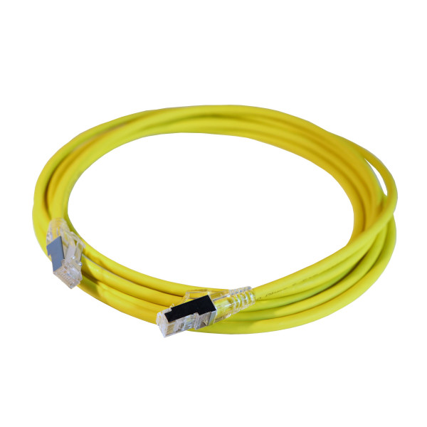 Legrand cordon rj45/rj45 haute densite standard cat6a s/ftp lsoh jaune 2m