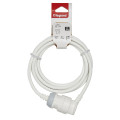 Rallonge domestique - 2P+T - 16 A - 3 m - blanc